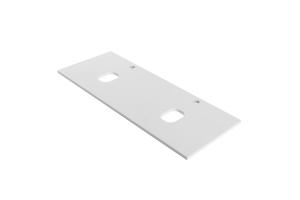 Столешница под раковину с двумя отверстиями BelBagno 140 белый матовый - 2