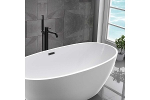 Смеситель для ванны напольный Vincea Desire черный матовый - 2