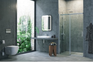 Душевая дверь Excellent Rols 140 хром - 2