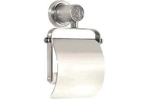 Держатель туалетной бумаги Boheme Royal Cristal Chrome с крышкой