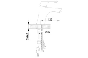 Смеситель Lemark Unit для раковины с гигиеническим душем LM4516C - 2