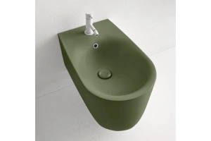 Биде подвесное Kerasan Nolita зеленый матовый (532511*1) - 2