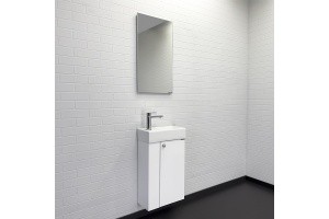 Тумба с раковиной Comforty Асти 40 белый глянец - 2