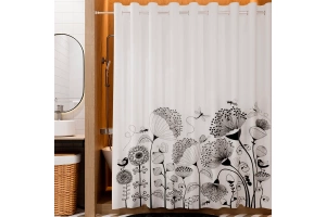 Штора для ванной Wasserkraft Ammer 200х200 рисунок белый