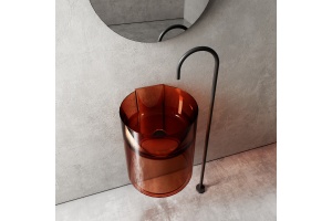 Раковина подвесная Abber Kristall 42 коричневый - 3