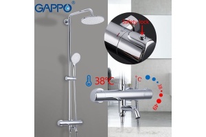 Душевая стойка с термостатом Gappo G2490