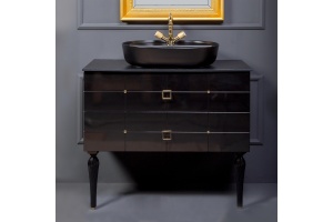 Тумба под раковину Armadi Art Vallessi Avangarde Piazza 100 черный - золото