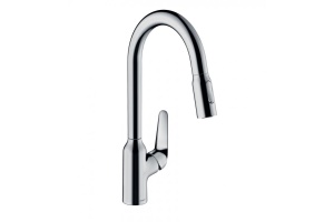 Кухонный смеситель однорычажный, 220, с вытяжным душем, 2jet Hansgrohe 71800000