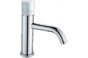 Смеситель для раковины низкий Boheme Stick белый хром