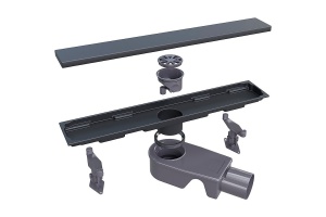 Душевой трап RGW прямой 60 черный