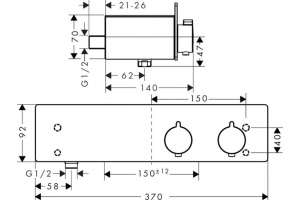 Термостат Hansgrohe ShowerTablet 350 13102400 для душа - 3