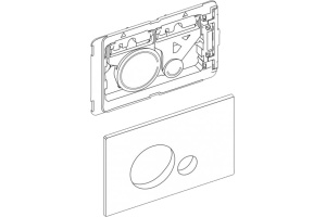 Кнопка смыва BelBagno Sfera BB014-SR-BIANCO белая - 3