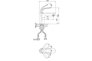 Смеситель для раковины D&K DA1022141 - 2