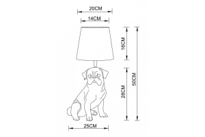 Настольная лампа Arte Lamp Bobby A1512LT-1BK - 2