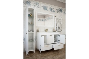 Тумба с раковиной Sanflor Ванесса 105 напольная, белая - 3