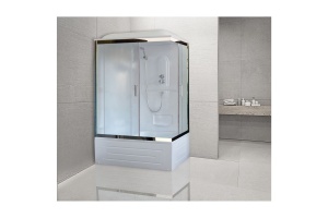 Душевая кабина Royal Bath BP 100x80 L профиль хром стекло матовое - 2