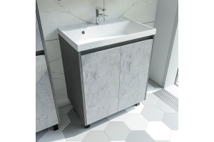 Тумба под раковину Stella Polar Кибэла 70 серый - 2