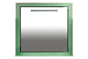 Зеркало Misty Vena 90 салатовое, патина