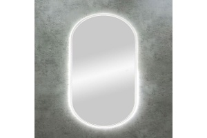 Зеркало Art&Max Bari 120, с подсветкой, белое - 3