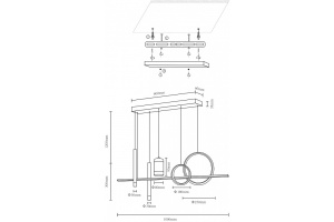 Подвесной светодиодный светильник Velante 431-306-06 - 2