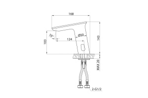 Смеситель для умывальника сенсорный - 2