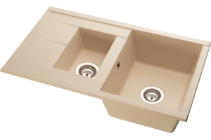 Мойка кухонная AQUATON Делия 87 шампань - 3