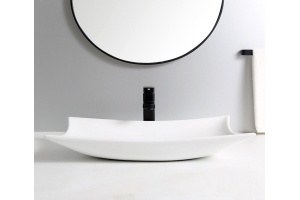 Раковина накладная Ceramalux N 56 белый (9176) - 3