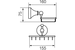 Мыльница Veragio Gialetta VR.GIL-6452.CR хром - 3