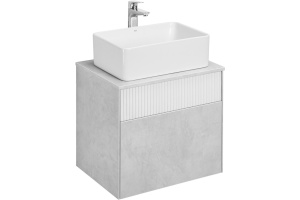 Комплект мебели Aquaton Марбл 60 белый-серый - 2