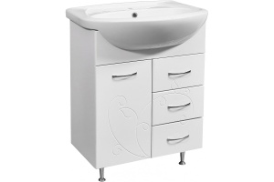 Тумба под раковину подвесная Stella Polar Фантазия 65 белая