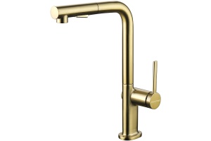 Смеситель для кухни Paulmark Neo брашированное золото