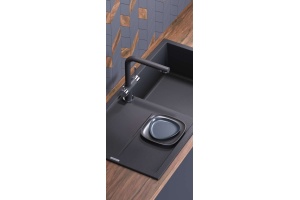 Мойка кухонная Omoikiri Sumi 100 черная - 2