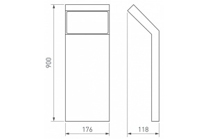 Наземный высокий светильник Arlight Ecran 029992 - 2