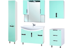 Зеркало-шкаф Bellezza Лагуна 120 салатовый - 2