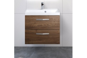 Тумба с раковиной BelBagno Aurora 60 темное дерево