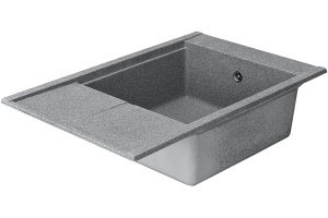 Мойка кухонная AQUATON Делия 78 серая - 3