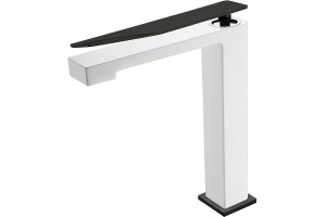 Смеситель для раковины Boheme Q белый с черным