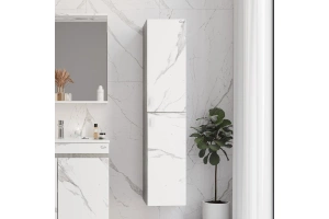 Шкаф-пенал Onika Марбл 30 R мрамор/камень бетонный (403076) - 2