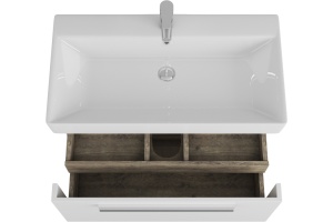 Тумба для комплекта Owl 1975 Ragnar 85 белая, 1 ящик, 1 внутренний - 3