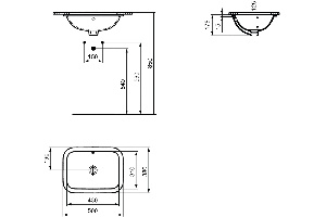 Раковина встраиваемая Ideal Standard Connect 50 белый - 3