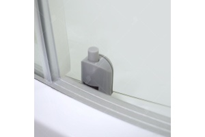 Душевая кабина 100*100*200 RGW AN-208 Полукруг/мат. хром/Прозрачное/5 мм - 3