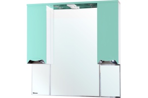 Зеркало-шкаф Bellezza Белла Люкс 105 салатовый