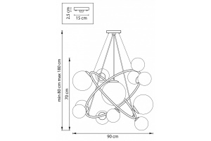 Подвесная люстра Lightstar Croco 815410 - 3