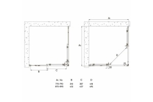 Душевой уголок Veconi Rovigo 90х90, хром (RV113-90-01-C4) - 2