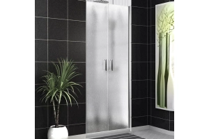 Душевая дверь в нишу BelBagno Uno 120х185 профиль хром стекло рифленое