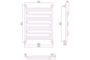 Полотенцесушитель водяной ДР 