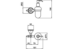Дозатор Webert Armony AM500201015 хром - 2