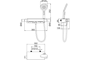Термостат Allen Brau Fantasy 5.11002-00 для душа, хром - 3