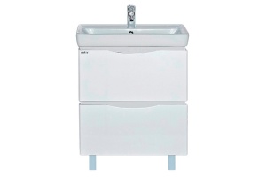 Тумба с раковиной Misty Венера 70 белая матовая