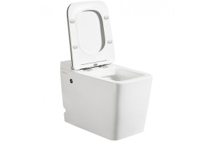 Приставной унитаз Abber Rechteck белый с сиденьем микролифт - 2